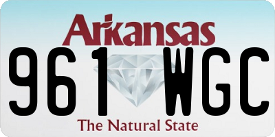 AR license plate 961WGC