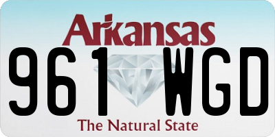 AR license plate 961WGD