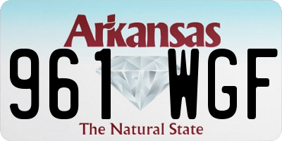 AR license plate 961WGF