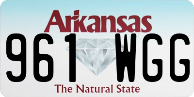 AR license plate 961WGG