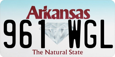 AR license plate 961WGL