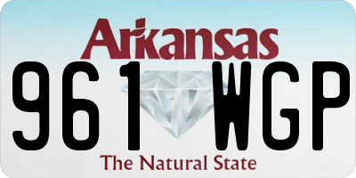 AR license plate 961WGP