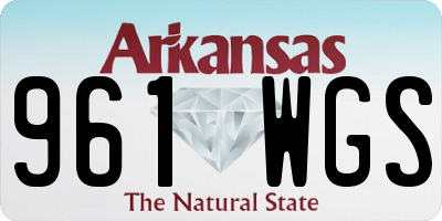AR license plate 961WGS