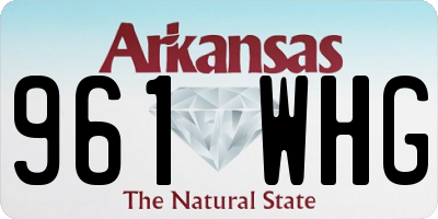 AR license plate 961WHG