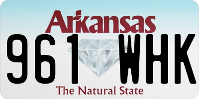 AR license plate 961WHK