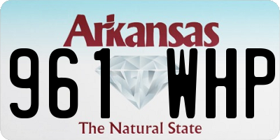 AR license plate 961WHP