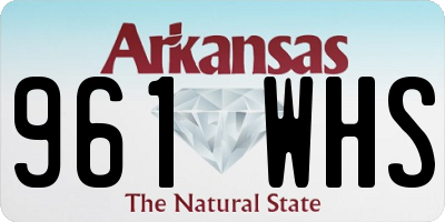 AR license plate 961WHS
