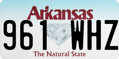 AR license plate 961WHZ