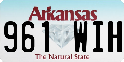 AR license plate 961WIH