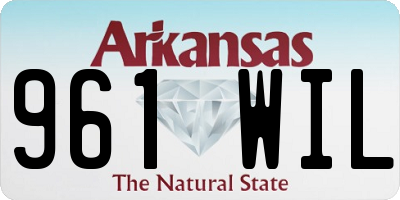 AR license plate 961WIL