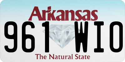 AR license plate 961WIO