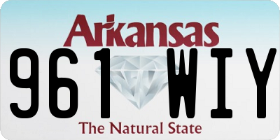 AR license plate 961WIY