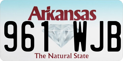 AR license plate 961WJB