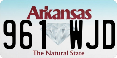AR license plate 961WJD
