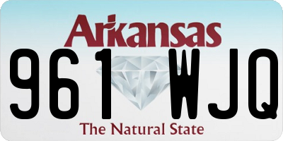 AR license plate 961WJQ