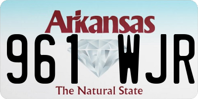 AR license plate 961WJR