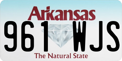 AR license plate 961WJS