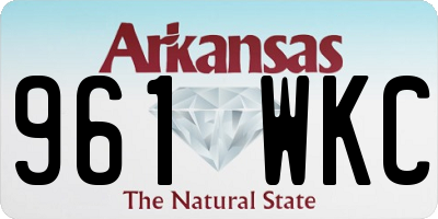 AR license plate 961WKC