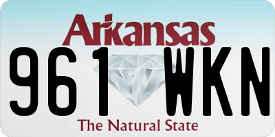 AR license plate 961WKN