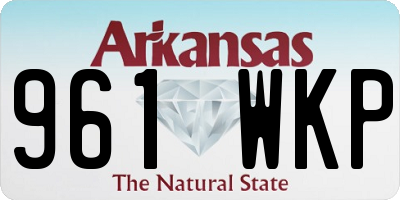 AR license plate 961WKP