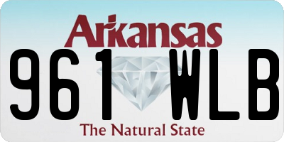 AR license plate 961WLB