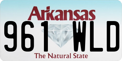AR license plate 961WLD