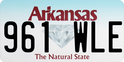 AR license plate 961WLE