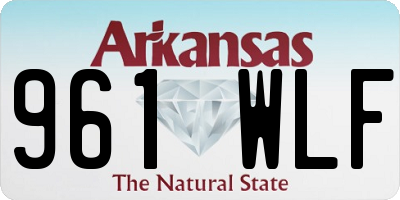AR license plate 961WLF