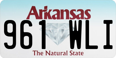 AR license plate 961WLI