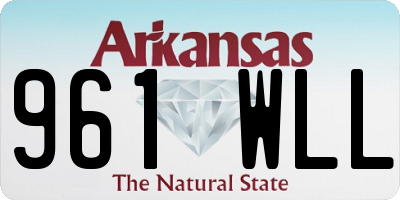 AR license plate 961WLL