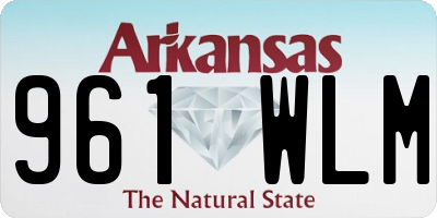 AR license plate 961WLM