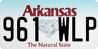 AR license plate 961WLP