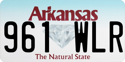 AR license plate 961WLR