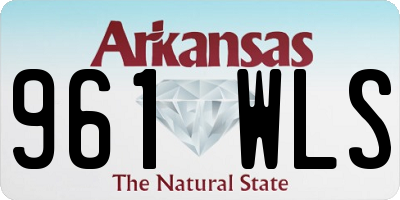 AR license plate 961WLS