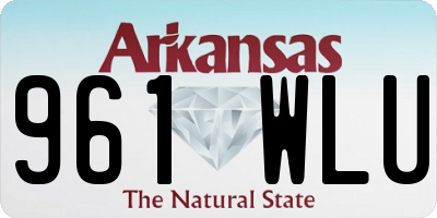 AR license plate 961WLU
