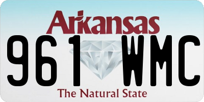 AR license plate 961WMC
