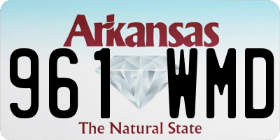 AR license plate 961WMD