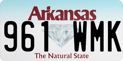 AR license plate 961WMK