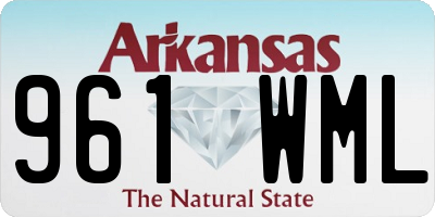 AR license plate 961WML