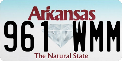 AR license plate 961WMM