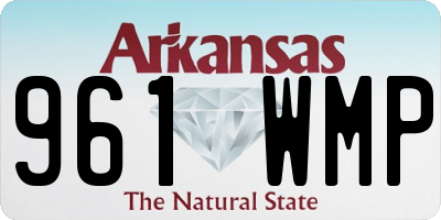 AR license plate 961WMP