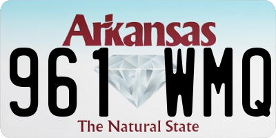 AR license plate 961WMQ