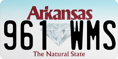 AR license plate 961WMS