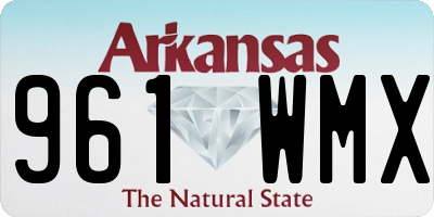 AR license plate 961WMX