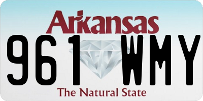 AR license plate 961WMY