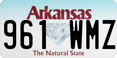 AR license plate 961WMZ