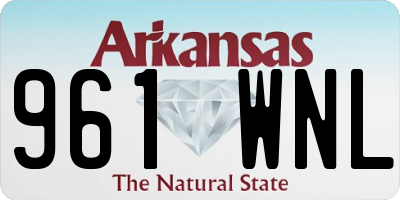 AR license plate 961WNL
