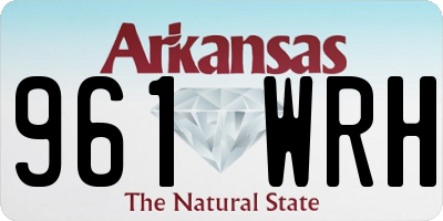 AR license plate 961WRH
