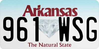 AR license plate 961WSG