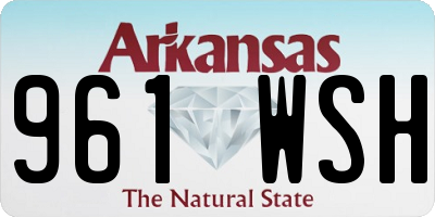 AR license plate 961WSH